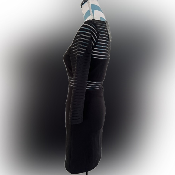 Lulu’s Black Perfect Mesh Body Con Dress size Medium - Picture 2 of 5